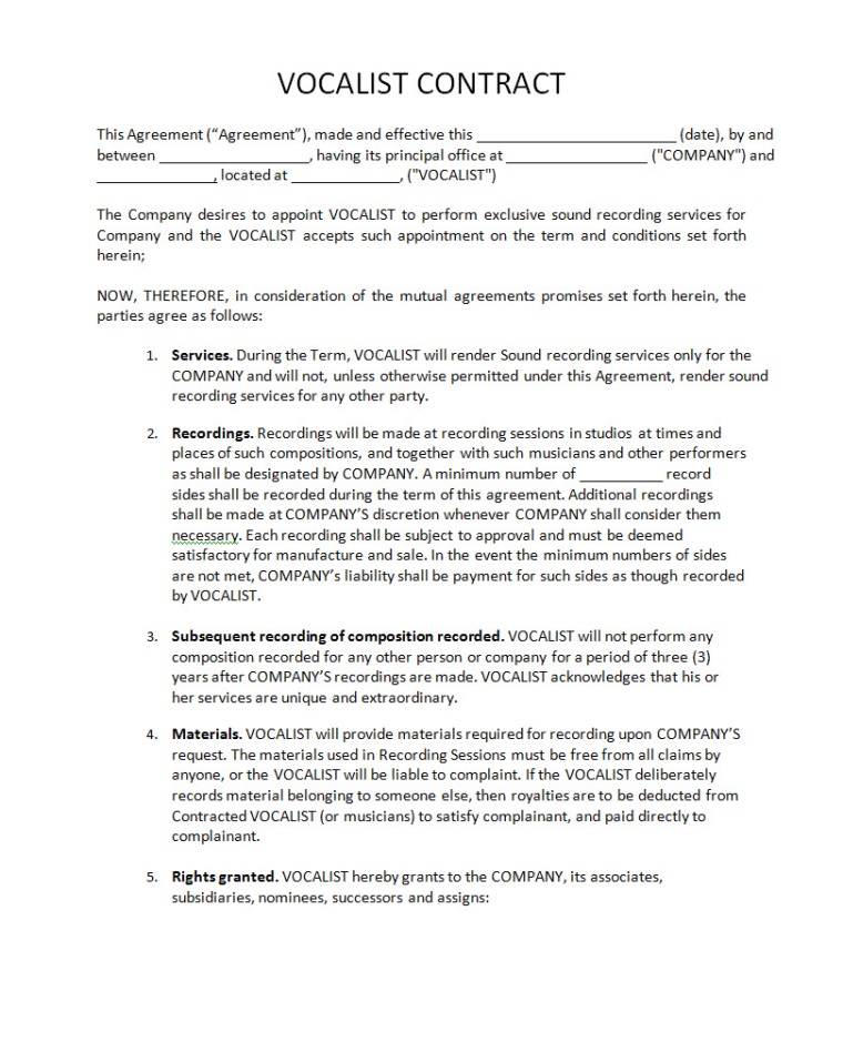 Staffing Contracts Fee Agreements And Forms
